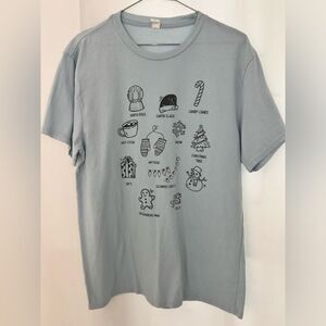 VINTAGE Christmas Holiday graphic TEE SHIRT large